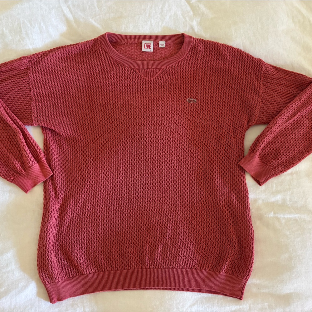 Lacoste Rich Red Knit Sweater